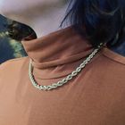 Image 5 of Golden twisted link chain.