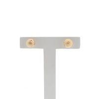 Gold screw stud earrings