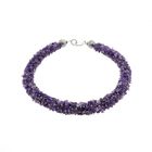 Image 6 of Amethyst bead necklace on silver