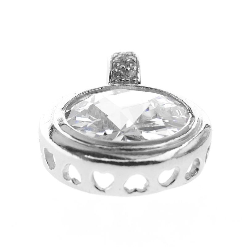Image 3 of Silver pendant with zirconia | Zinzi