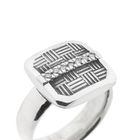 Image 3 of White Gold Ring with Diamonds; 0.07 ct.