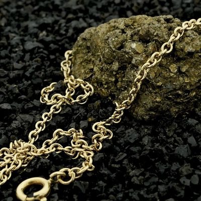 Image 2 of Gold jasseron link chain