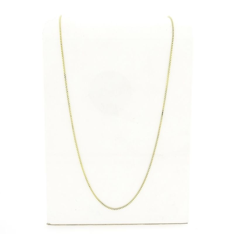 Image 3 of Long gold Venetian link chain