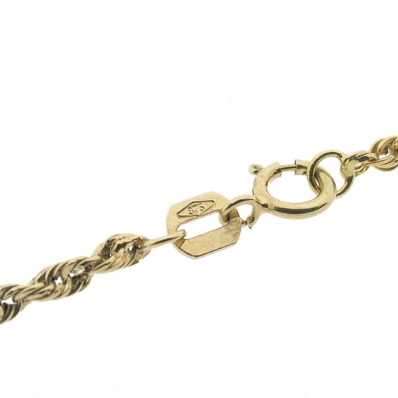 Image 5 of 9K Twisted Link Chain | 45.5cm