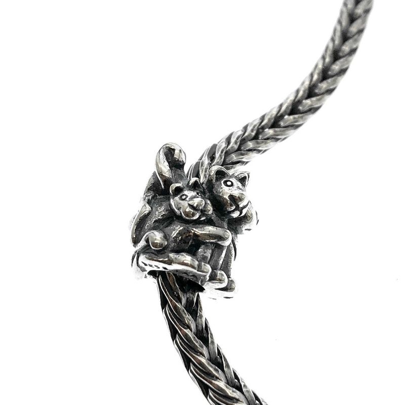Image 2 of Trollbeads charm; Silver; Family of Kittens