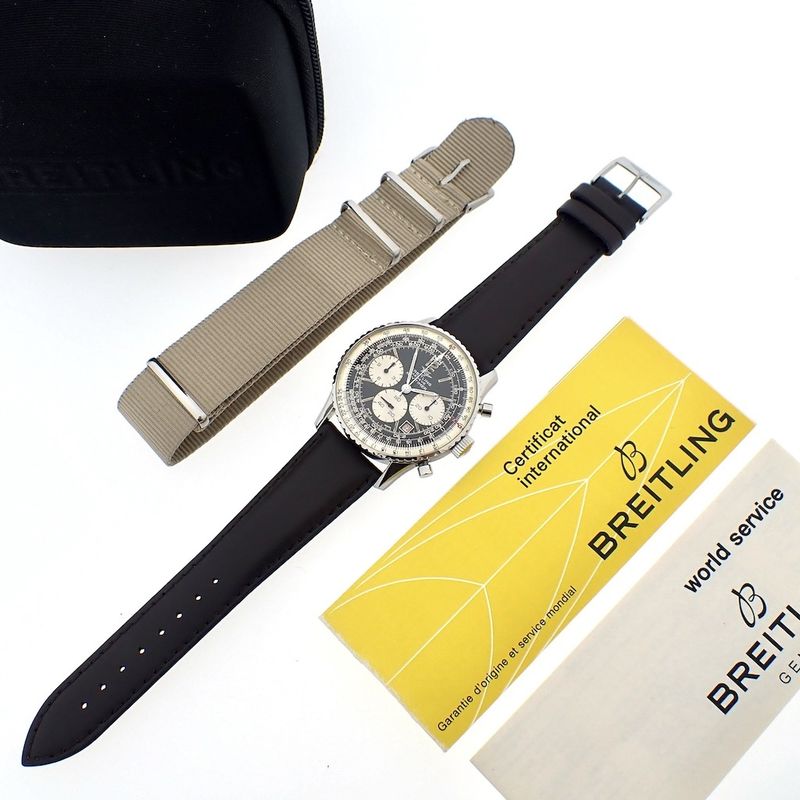 Image 4 of Breitling Navitimer 7806; 1970s pilot's chronograph watch