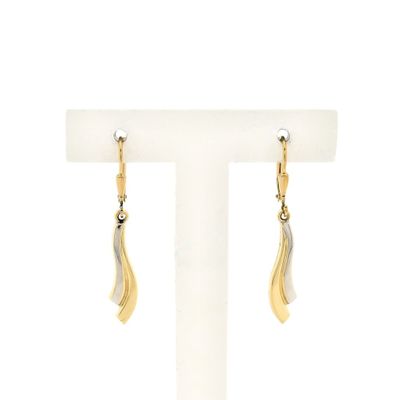 Image 1 of Two-tone gold earrings