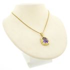 Image 7 of Gold pendant with amethyst