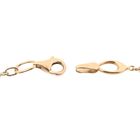 Afbeelding 5 van Bicolor gouden fantasie schakelarmband | 19 cm