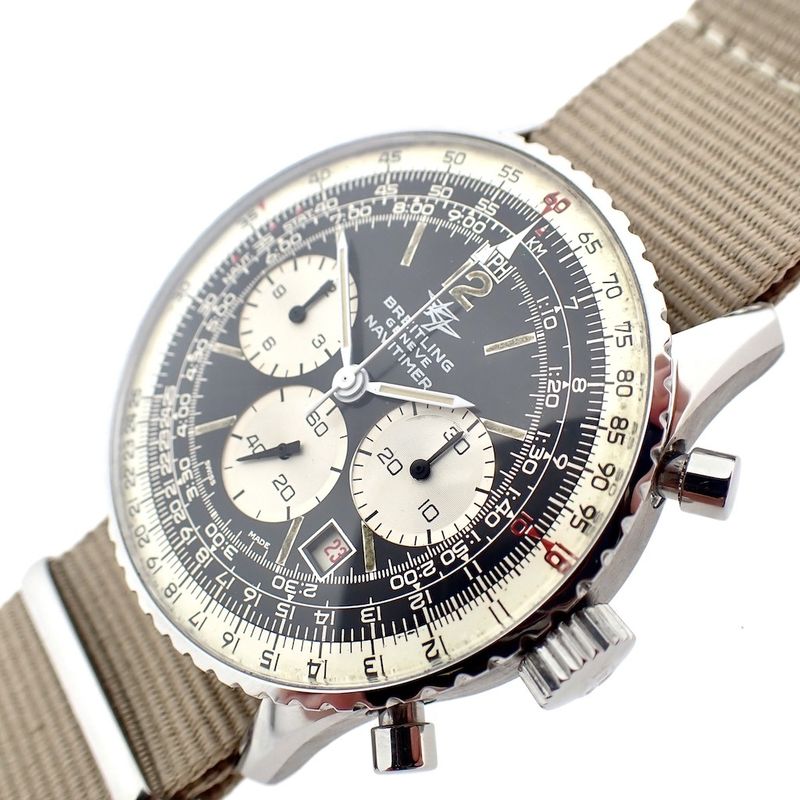 Image 2 of Breitling Navitimer 7806; 1970s pilot's chronograph watch