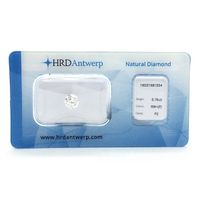 0.76 ct brilliant cut diamond F P2 - HRD Certificate