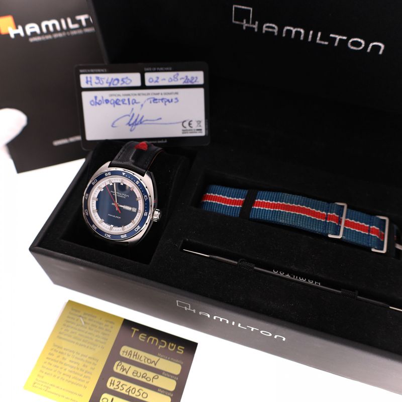 Image 13 of Hamilton Pan-Europ Automatic H354050; Men's Watch