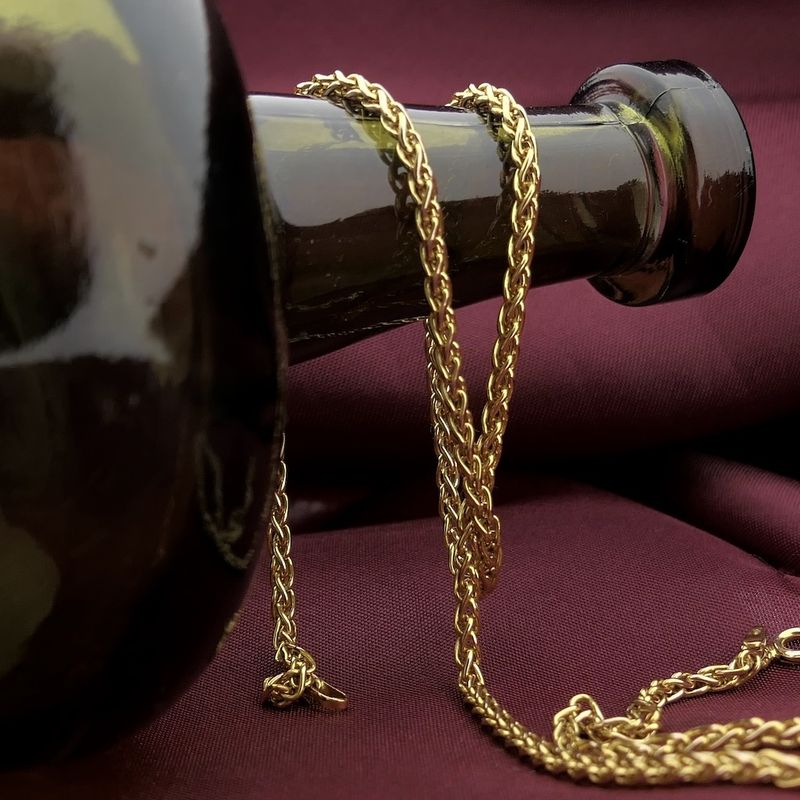 Image 2 of Gold foxtail link chain | 42.5 cm