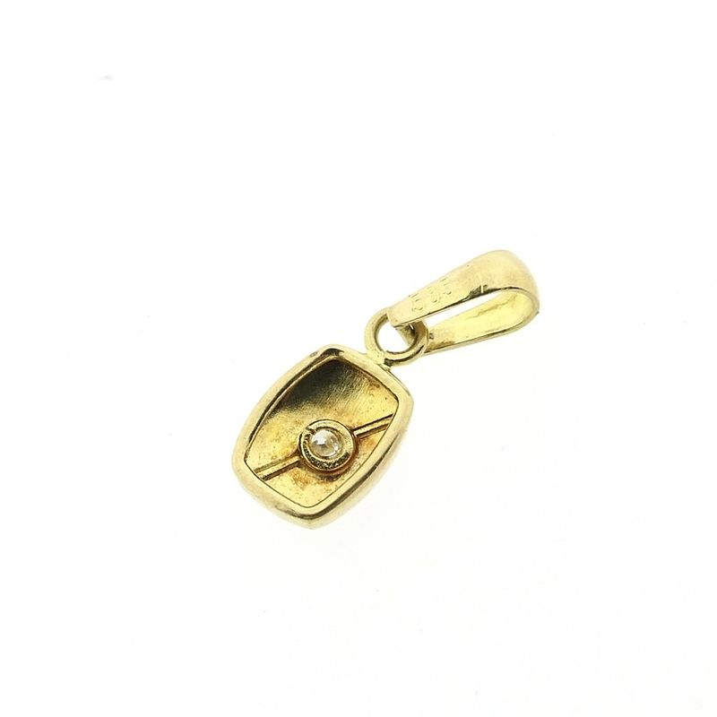 Image 5 of Gold pendant with zirconia