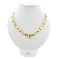 Golden Bismarck link necklace | 42 cm