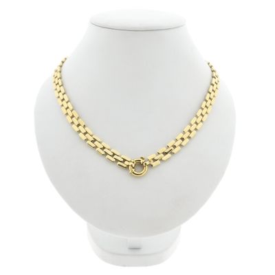 Golden Bismarck link necklace | 42 cm Image 1 of Golden Bismarck link necklace | 42 cm