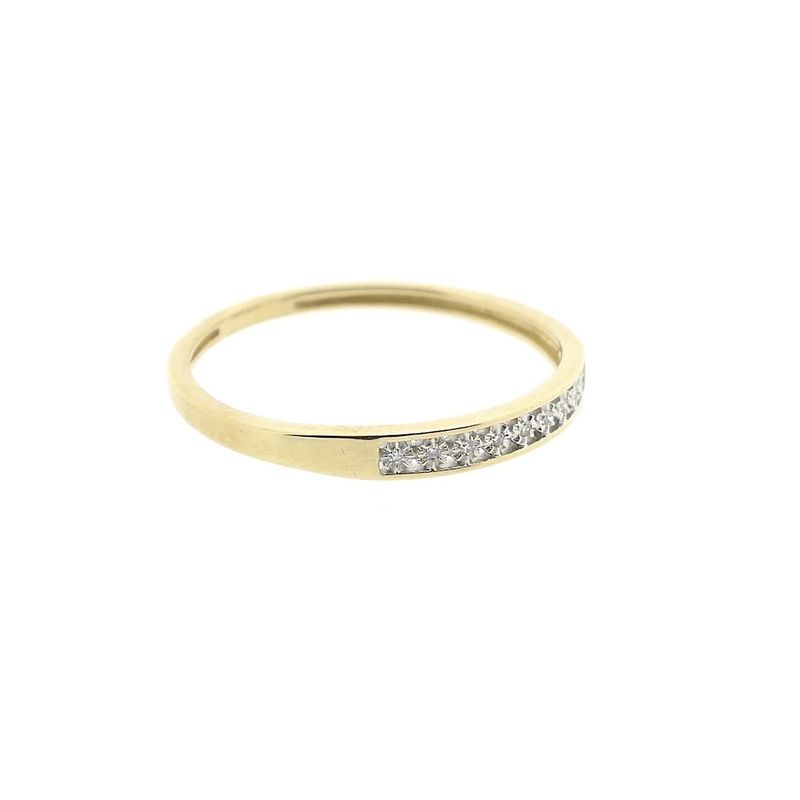 Image 4 of Gold ring with diamonds; 0.045 ct.