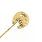 Image 4 of Gold lapel pin; Horse and horseshoe