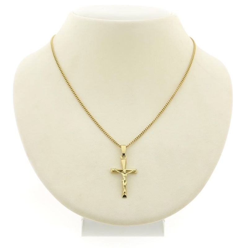 Image 11 of Gold pendant of a cross with corpus