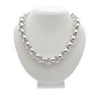 Image 1 of Silver robust jasseron necklace | 45 cm