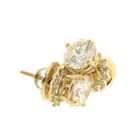 Image 5 of Exclusive gold earrings with diamonds; 2.90 ct.