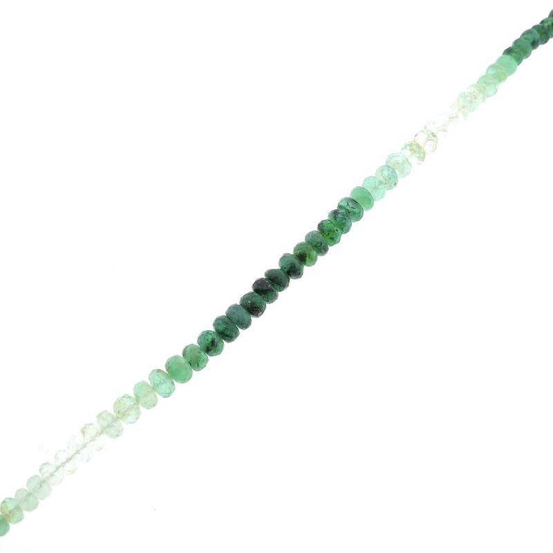 Image 8 of Emerald bead bracelet with gold clasp | 20 cm