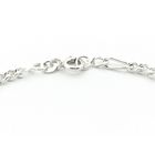 Image 5 of Silver bracelet; Figaro link | 18.5 cm