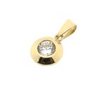 Image 6 of 9K Pendant with Zirconia | Minimalist