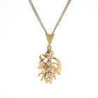 Image 6 of 20 carat gold pendant with diamonds | 0.30 ct.
