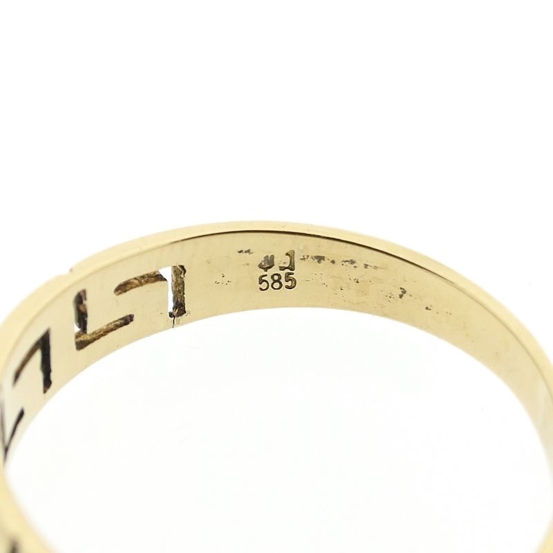 Image 8 of Vintage gold ring with meander pattern