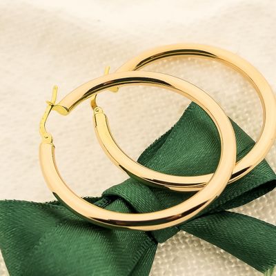 Image 2 of Gold earrings | Ø 37.2 mm