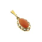 Image 7 of Gold pendant with red coral | Vintage