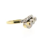 Image 5 of Bicolor Gold Ring with Diamond; 0.19 ct.