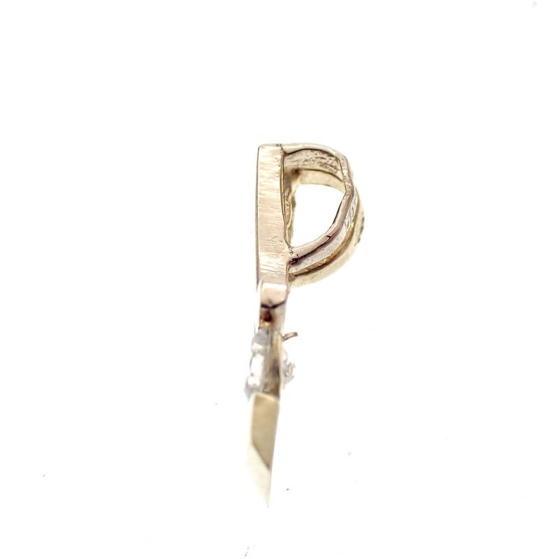 Image 4 of Two-tone gold pendant with zirconia