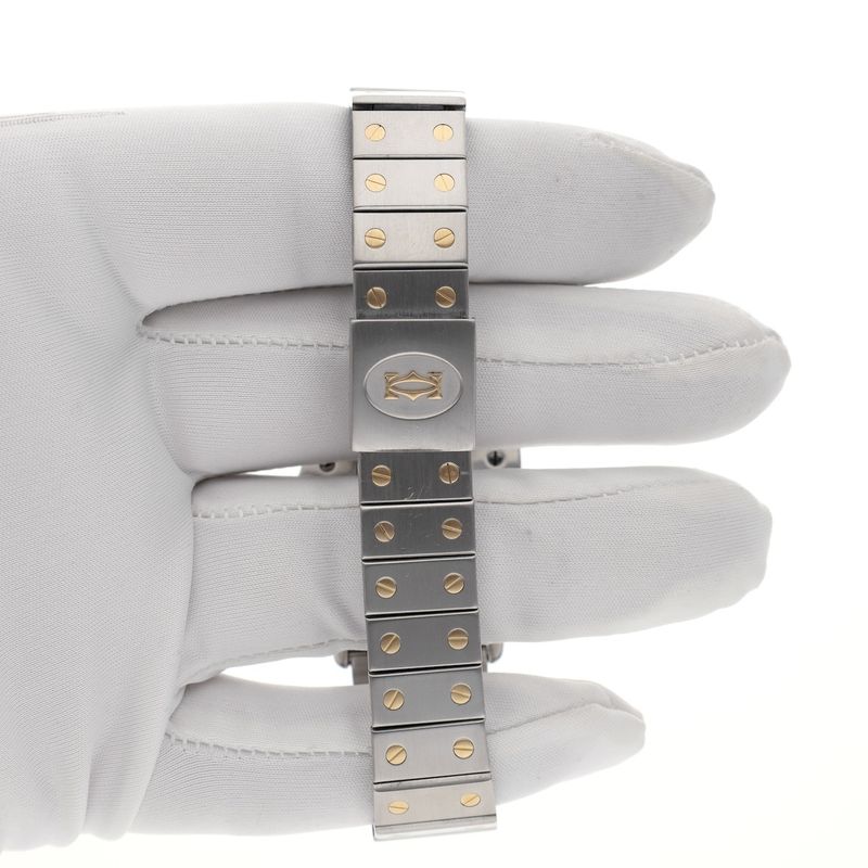 Image 17 of Cartier Santos Carree Automatic 2961; 18k. Gold/steel watch