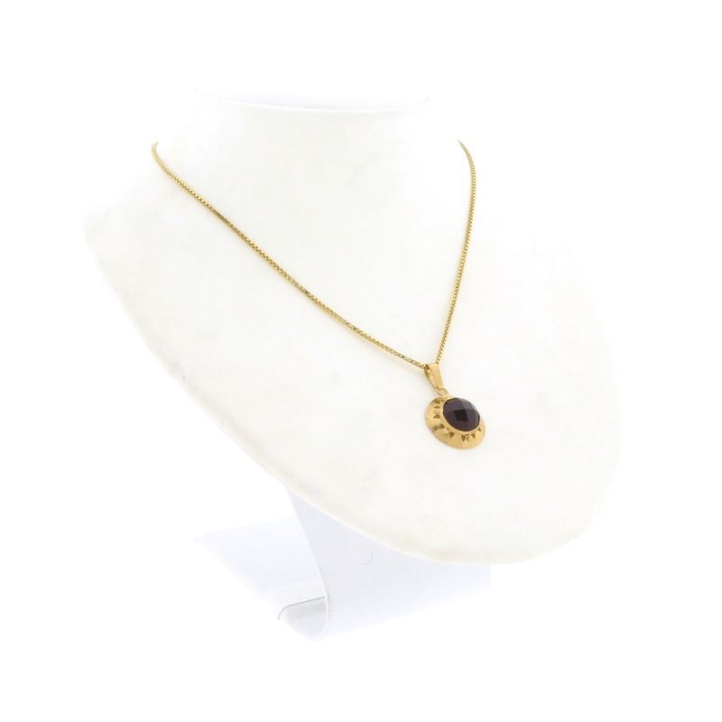 Image 5 of Vintage gold pendant with carnelian