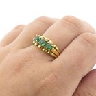 Image 4 of Gold ring with emerald