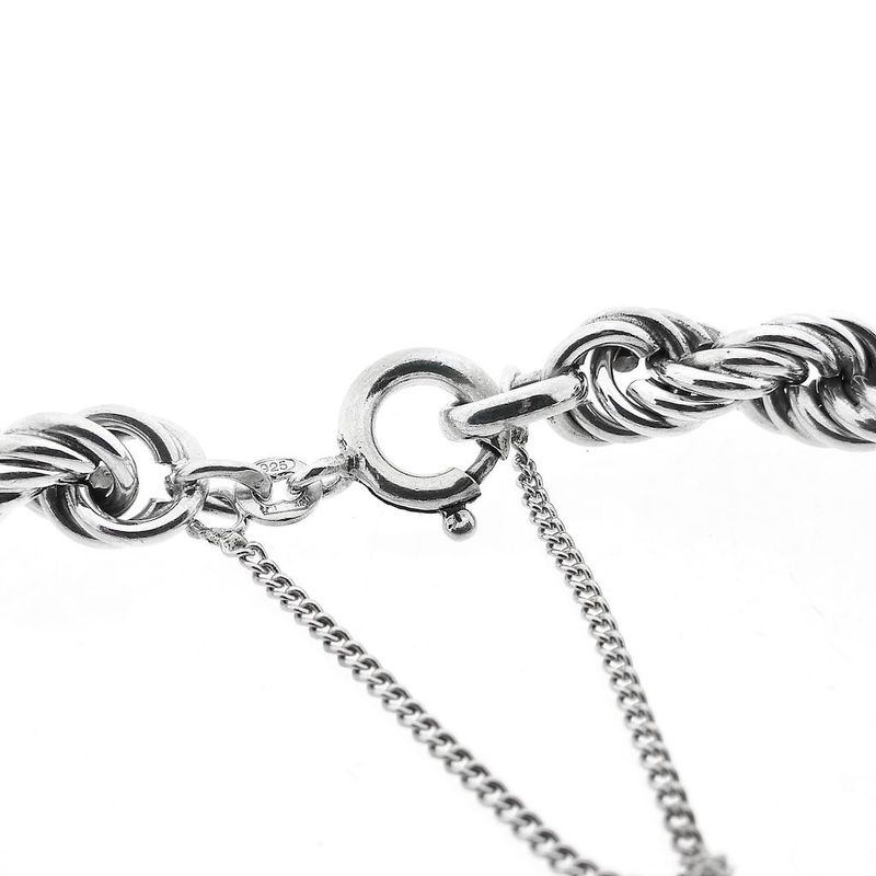 Image 4 of Silver Twisted Link Bracelet