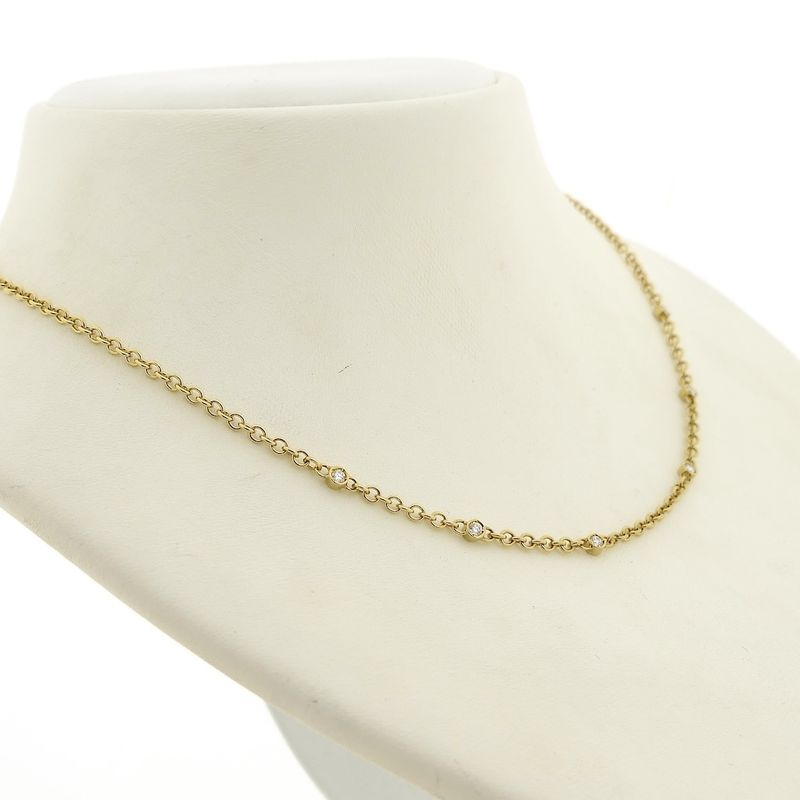 Image 4 of Gold anchor link chain with diamonds; 0.15 ct.