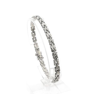 Image 1 of White gold fantasy link bracelet