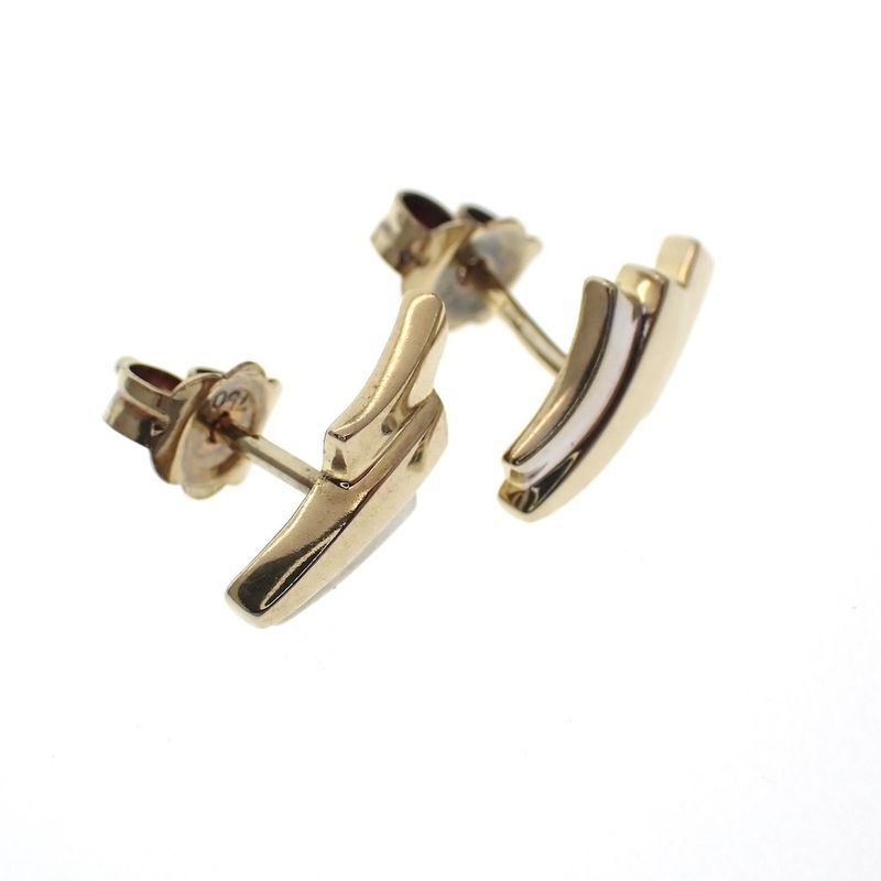 Image 2 of Bicolor gold fantasy stud earrings