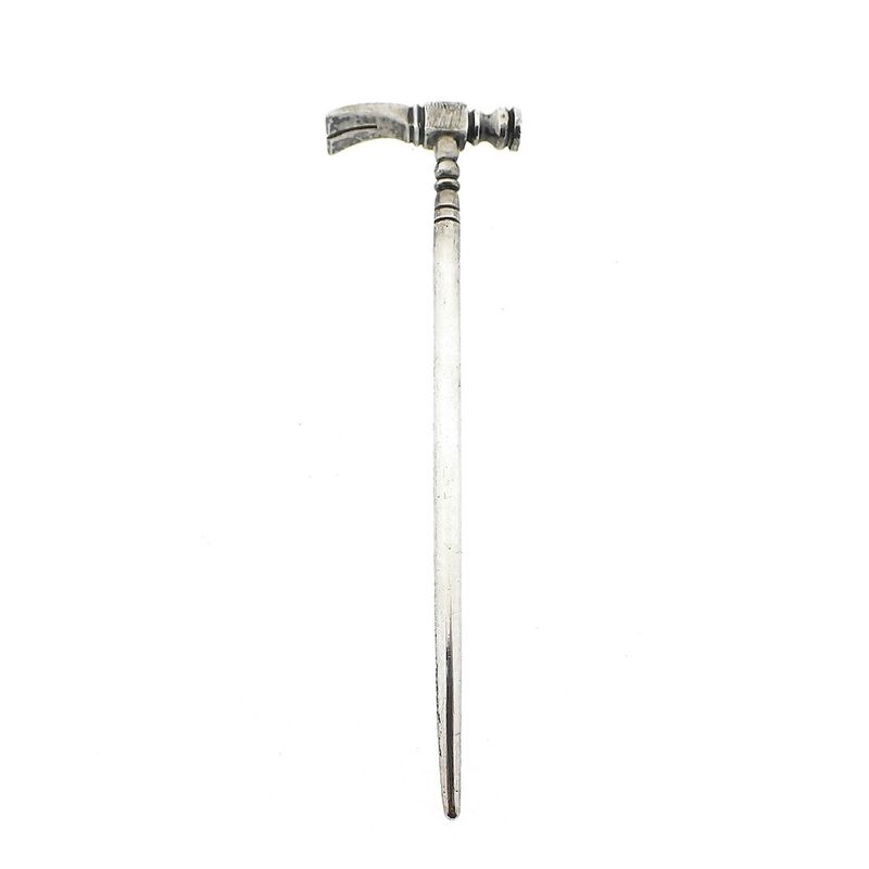 Image 1 of Silver cocktail stick; Hammer | Vintage