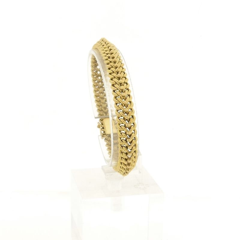 Image 1 of Gold French gourmet link bracelet