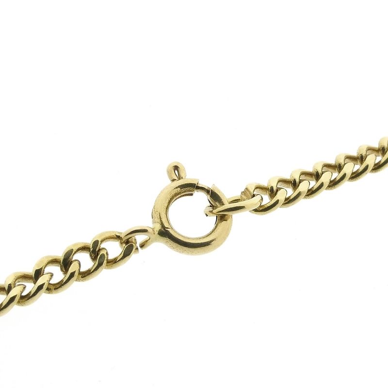 Image 3 of Gold gourmet link chain | 65 cm