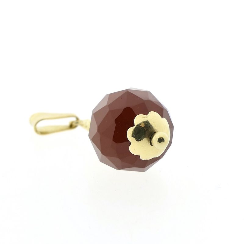 Image 4 of Vintage gold pendant with garnet