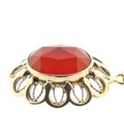 Image 7 of Vintage gold pendant with carnelian