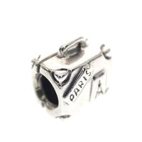 Pandora charm; Silver; Suitcase Charm
