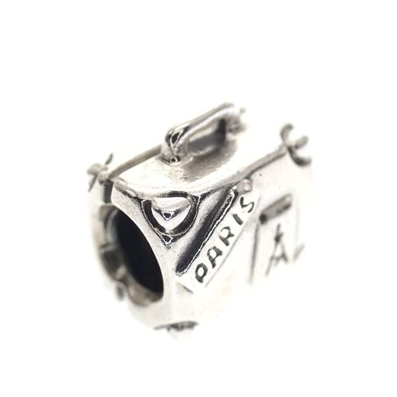 Image 1 of Pandora charm; Silver; Suitcase Charm