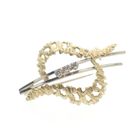 Image 4 of Two-tone gold fantasy brooch with zirconia