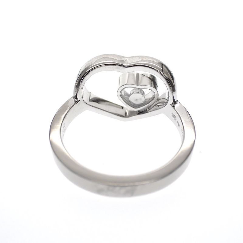 Image 4 of Chopard white gold ring with dancing diamond; 0.03 ct.